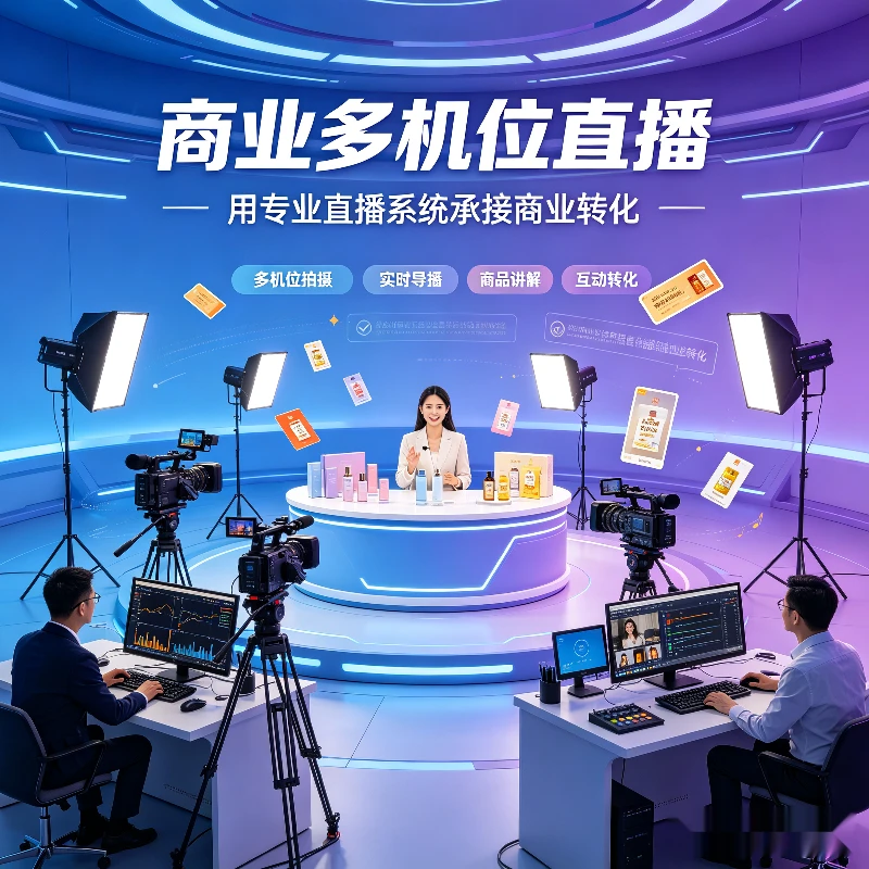商业多机位直播创业落地项目